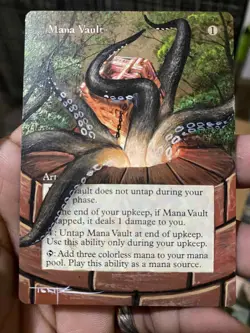 x4 Mana Vault MTG Hand Painted Altered Borderless Extended Season Full Art Tentz - Image 3