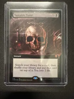 MTG Vampiric Tutor Extended Art foil from Commander Legends NM - Image 1