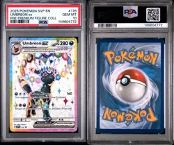 2025 POKEMON PRISMATIC EVOLUTIONS PREMIUM FIGURE COLLECTION UMBREON EX PSA 10 - Image 3