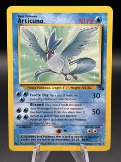 Pokemon TCG Articuno 17/62 Fossil Holo Rare - Image 1