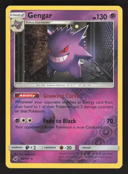 Gengar 38/111 Pokemon TCG SM - Crimson Invasion LP - Image 1
