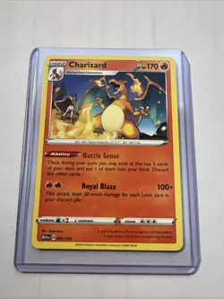 Pokemon Charizard 25/185 - Non-Holo Rare SWSH Vivid Voltage (2020) - LP - Image 1