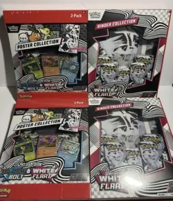 Pokemon Black Bolt and White Flare Binder + Poster Collection Sam's Club Bundles - Image 3