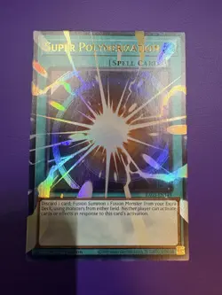 RA05-EN149 Super Polymerization Extended Art Overframe Ultra Rare YuGiOh NM - Image 1