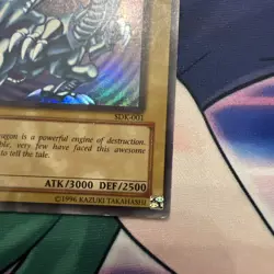 Yu-Gi-Oh! TCG Blue-Eyes White Dragon SDK-001 Ultra Rare Unlimited Damaged - Image 5