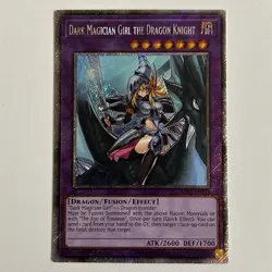 Yugioh Dark Magician Girl the Dragon Knight Platinum Secret Rare RA03-EN258 NM! - Image 1