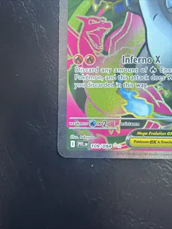Mega Charizard X Ex 109/094 Full Art Phantasmal Flames Pokemon Tcg MINT - Image 2