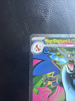 Mega Charizard X Ex 109/094 Full Art Phantasmal Flames Pokemon Tcg MINT - Image 3