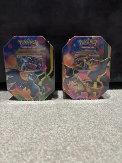 Pokemon TCG: Mega Charizard EX X + Y Tin Bundle Brand New Sealed - Image 1