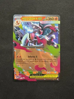 Pokemon TCG Mega Evolution Black Star Promo: Mega Charizard X ex MEP 029 - NM - Image 1