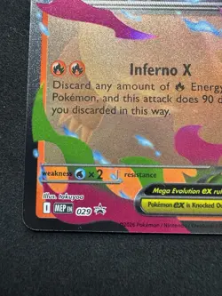 Pokemon TCG Mega Evolution Black Star Promo: Mega Charizard X ex MEP 029 - NM - Image 4