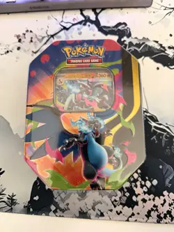 Pokemon TCG Charizard X EX tin with Promo Card Mega charizard X - Image 1