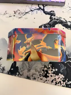 Pokemon TCG Charizard X EX tin with Promo Card Mega charizard X - Image 5