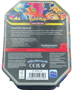 Pokemon TCG Mega Charizard X EX Tin Sealed Charizard Promo Card Collectors Tin - Image 2