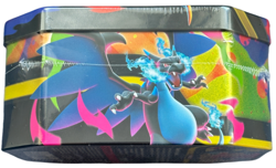 Pokemon TCG Mega Charizard X EX Tin Sealed Charizard Promo Card Collectors Tin - Image 5