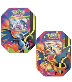 Pokemon TCG Mega Charizard X ex Tin x1 and Mega Charizard Y ex Tin x1 (set) - Image 1