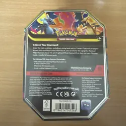 SEALED Mega Charizard X ex Tin Pokemon TCG Mega Evolution Phantasmal Flames - Image 2
