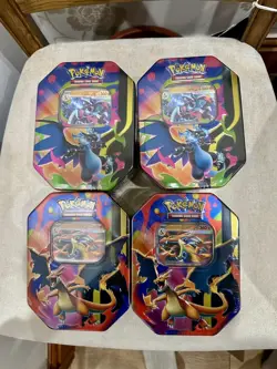 Pokemon TCG - Mega Charizard ex Tins X + Y - FACTORY SEALED - Image 1
