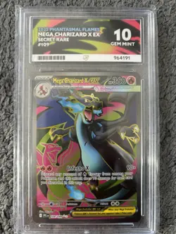 Pokemon TCG Mega Charizard x EX Phantasmal Flames 109/094 Ultra Rare ACE 10 - Image 1