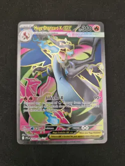 Mega Charizard X EX 109/094 Full Art Phantasmal Flames NM Pokemon TCG - Image 1