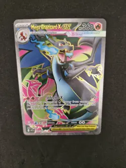 Mega Charizard X EX 109/094 Full Art Phantasmal Flames NM Pokemon TCG - Image 3