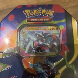 🔥 Pokemon TCG Mega Charizard X Ex Tin New Sealed ✅ - Image 2