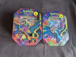 Pokemon TCG Mega Charizard X & Y Ex Tins - Both Artworks - BRAND NEW - SEALED - Image 1
