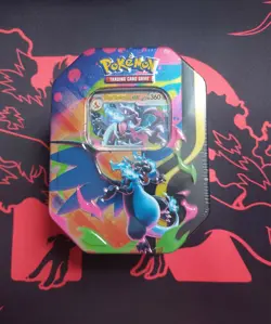 Pokemon TCG: Mega Charizard Tin - Mega Charizard x Ex Sealed - Image 1