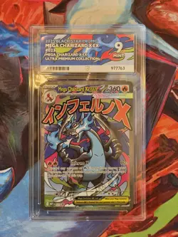 Mega Charizard X ex #023 ACE 9 MINT – Pokemon TCG - UPC Promo – Graded Slab - Image 1