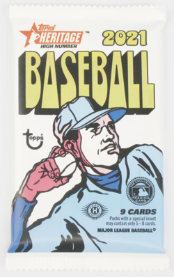 2021 Topps Heritage High Number Baseball Factory Sealed Hobby Box - Image 3