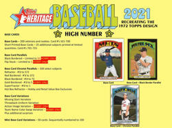 2021 Topps Heritage High Number Baseball Factory Sealed Hobby Box - Image 5