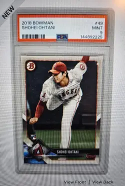 2018 Bowman #49 - Shohei Ohtani RC Rookie - PSA 9 Mint - Image 1