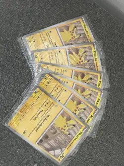 Pikachu At The Museum Pokemon Card x6 - Image 1