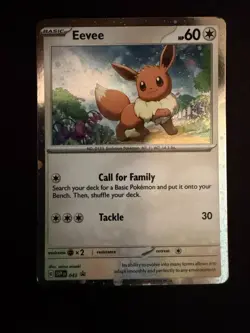 Eevee 043 Cosmos Holo Promo Scarlet & Violet Promo Pokemon Trading Card - Image 1