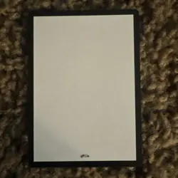 magic the gathering error card blank black border with rare mark NM - Image 1