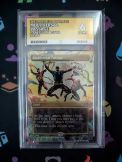 Multiversal Passage [206] MTG Spiderman Rare Full Art Foil Ace Grade 6 - Image 1