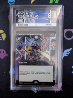 Behold the Sinister Six [221] MTG Spiderman Mythic Borderless Foil Ace Grade 8 - Image 1