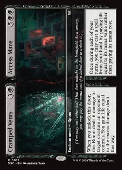 Cramped Vents // Access Maze - Duskmourn: House of Horror Commander - MTG - Image 1