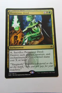 MTG Pernicious Deed x1- -Masters 25-Lightly Played - Image 1