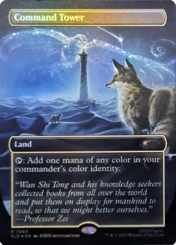 MTG Command Tower Rainbow Foil Foil NM Secret Lair Drop Series Magic 7063 - Image 1