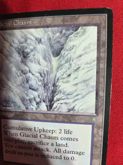 ❄ Magic The Gathering | Glacial Chasm | Ice Age| Light Play | Vintage 1995 - Image 5