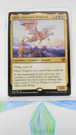 Rith, Liberated Primeval regular Dominaria United NM 214 MTG - Image 1