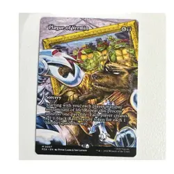Plague of Vermin 0007 Sorcery Black Regular TMNT 2026 Magic Wizards Card - Image 1