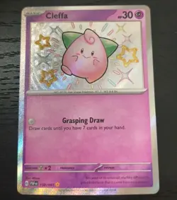Pokemon Paldean Fates Cleffa Holo Rare Card 150/091 NM - Image 1