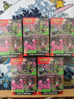 Pokemon TCG: Scarlet & Violet - Shrouded Fable Booster Bundle (x5) New Sealed - Image 1