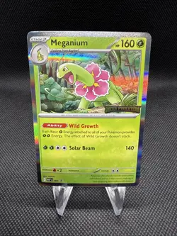 Meganium - MEP 001 Mega Evolutions Stamped Black Star Promo Pokemon TCG - Image 1