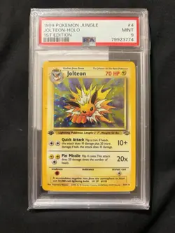 PSA 9 Jolteon Holo 1st Edition #4/64 Jungle WOTC Pokemon 1999 - Image 1