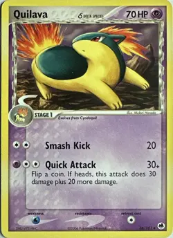 Quilava 36/101 Uncommon Dragon Frontiers Pokemon Lightly Played - Image 1