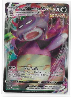 Galarian Slowking VMAX - 100/198 - Pokemon Chilling Reign Ultra Rare Card NM - Image 1