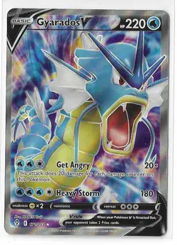 Gyarados V 171/203 Evolving Skies Full Art FA Ultra Rare Pokemon TCG Card NM - Image 1